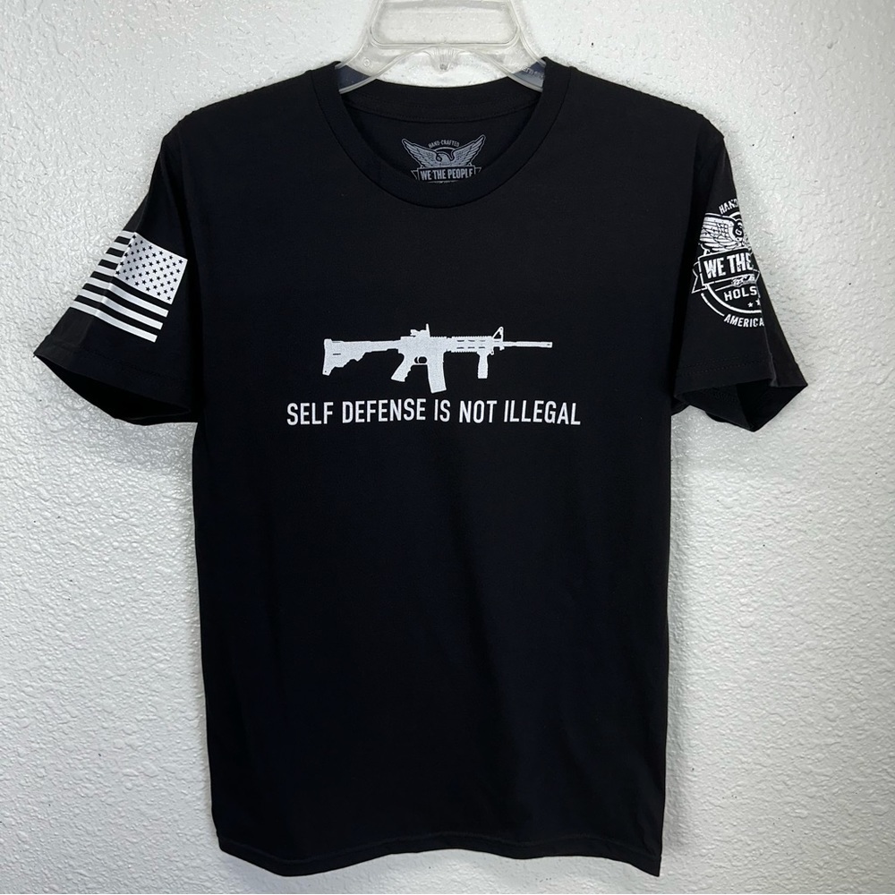 We the People Gun Holsters Shirt SELF-DEFENSE SHORT SLEEVE SHIRT Mens Small